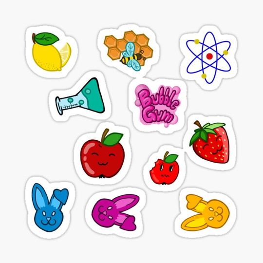 Discover Sticker collection honey lemon