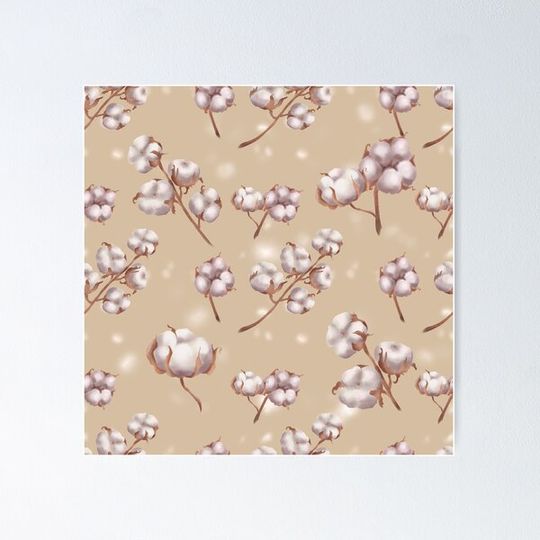 Discover Handcrafted Cotton Pattern with Soft Floral Design - Ideal for Clothing