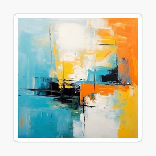 Discover modern abstract oil style painting