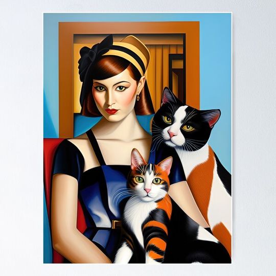 Discover Tamara de Lempicka style Cats