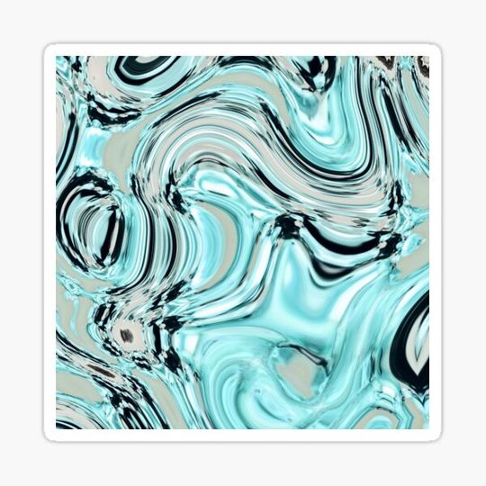 Discover abstract  pastel turquoise aqua blue marble swirls