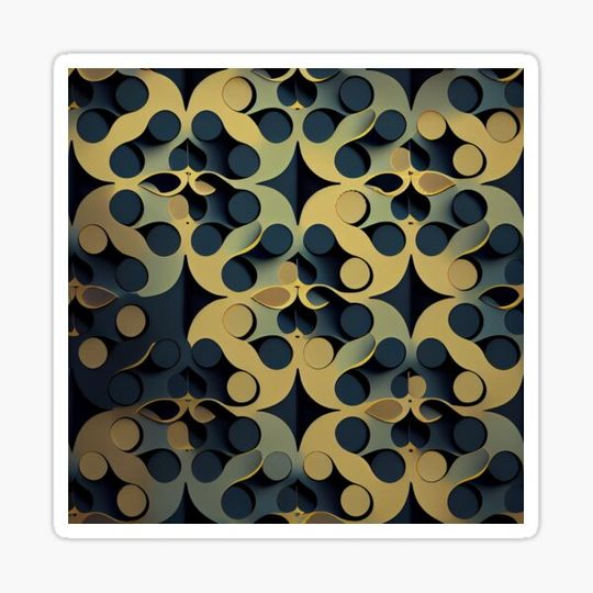 Discover Flat Antique Style Modern Abstract Dot Pattern Digital Painting