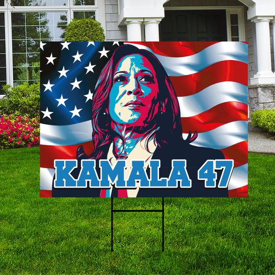 Discover Kamala Harris 2024 Yard Sign - Coroplast Kamala Harris For President 2024 Sign