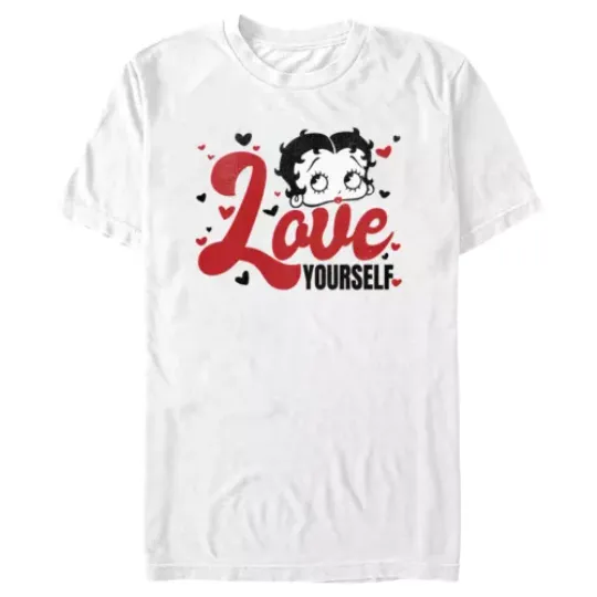 Discover Men's Betty Boop Love Yourself T-Shirt