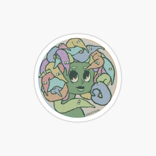 Discover Vintage Style Modern Medusa with Silly Magic Worm Hair