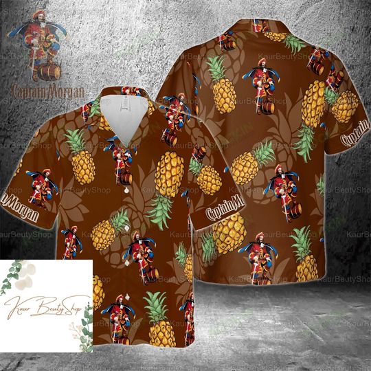 Discover Halloween Captain Morgan Hawaii Shirt, Hawaii Shirt