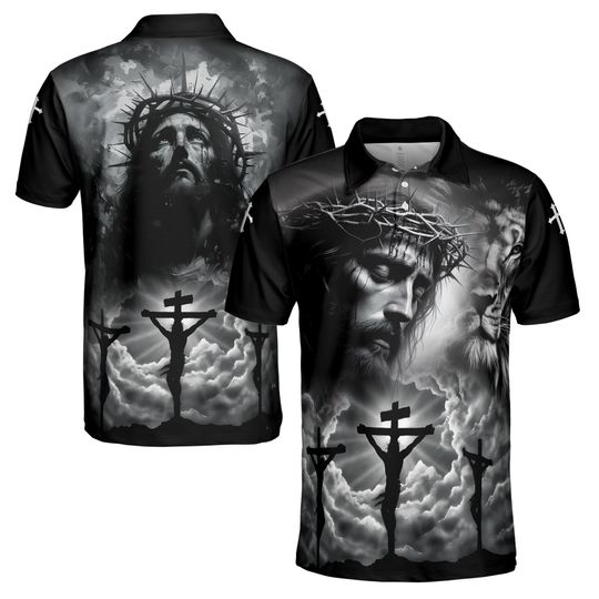 Discover The Atonement of Jesus Christ Good Friday Men's Polo Shirt