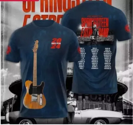 Discover Bruce Springsteen E Street Band World Tour 2024 T Shirts