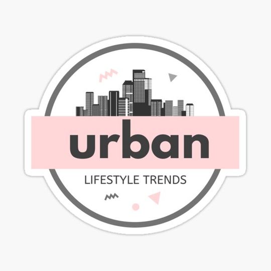Discover Pink Grey Cool City Skyline Urban Lifestyle Logo