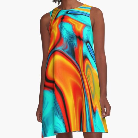Discover Vivid Modern Southwest Hipster Turquoise Orange Swirls