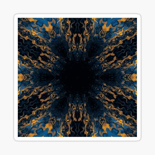 Discover Gold Blue - fancy pattern