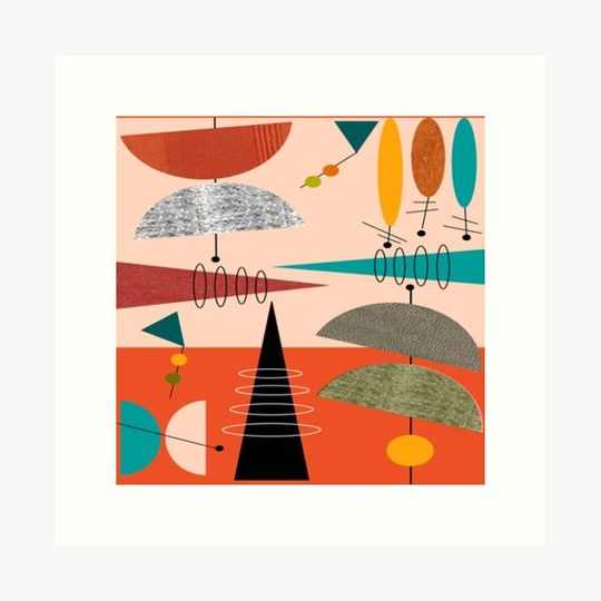 Discover Mid-Century Modern Abstract #59