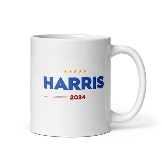 Discover Harris 2024 Kamala Harris Election 2024 Kamala White glossy mug