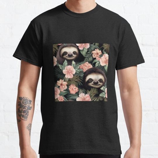Discover Modern pattern with sloths in 3D cartoon style