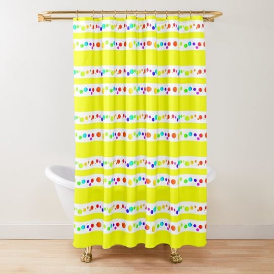 Discover Rainbow yellow happy color circles | Rainbow yellow optimistic circle pattern