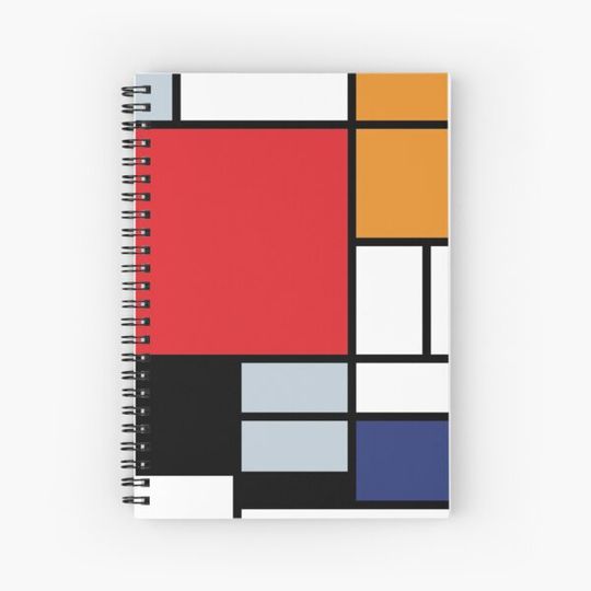 Discover Mondrian Composition With Large Red Plane