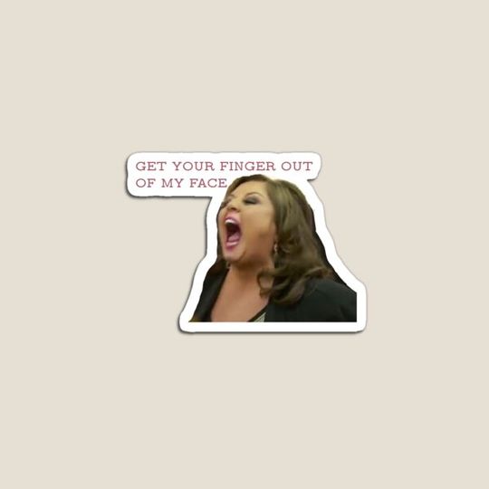 Discover Get your finger out of my face!