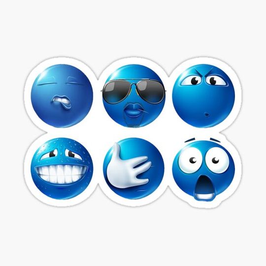 Discover Blue Emoji