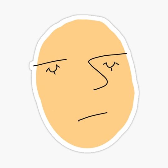 Discover Abstract Face With Eyes Closed