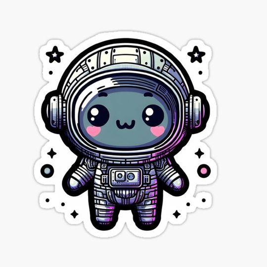 Discover Cute Adorable Astronaut in Space