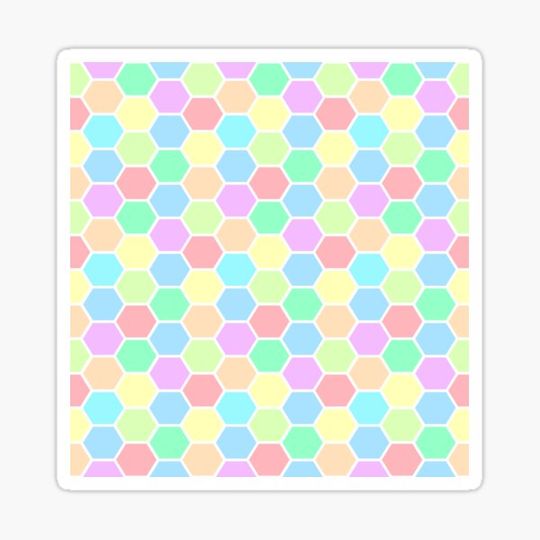 Discover Geometric Pastel Honeycomb Pattern