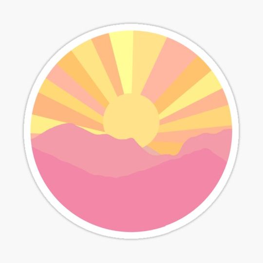Discover Pink mountain sunrise.