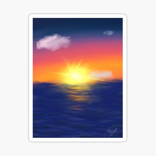 Discover Sea sunset