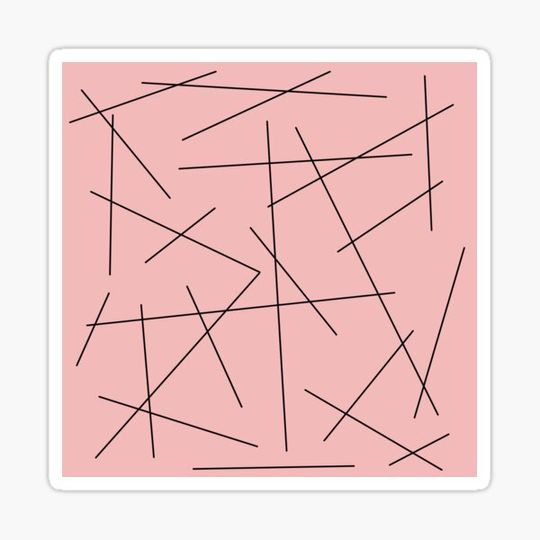 Discover Rose Pink Abstract Lines