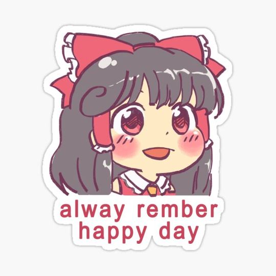 Discover I draw pls rember happy day meme but it's reimu / touhou
