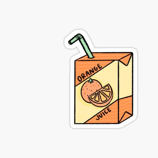 Discover orange juice box
