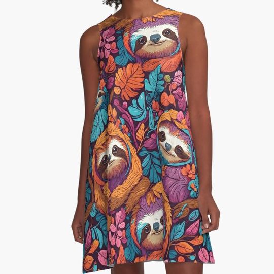 Discover Kawaii Sloths Pattern