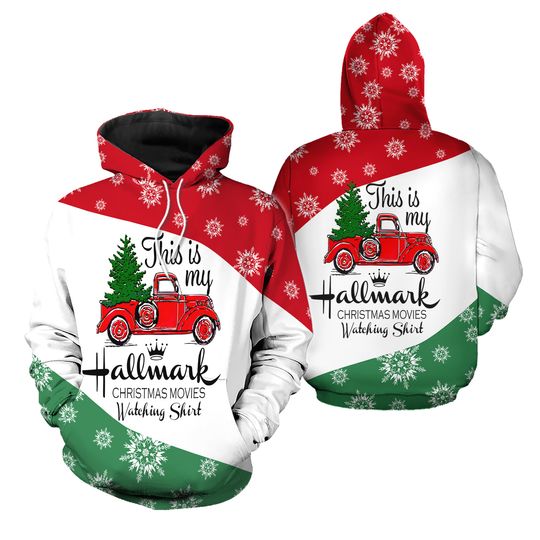 Discover Hallmark Christmas Hoodie, Christmas Legging, Christmas Movie Watching Hoodie