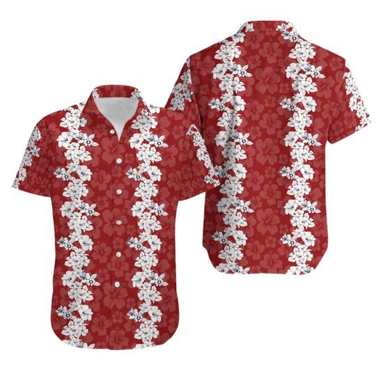 Discover Red Hibiscus Hawaiian Shirt, Tropical Hawaiian Shirt