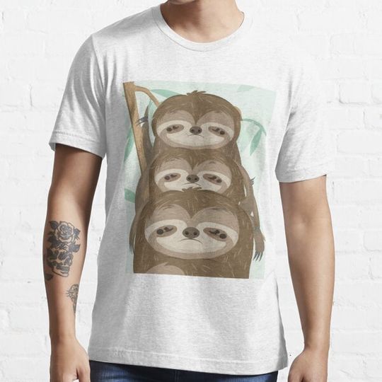 Discover Sloth Stack Art T-Shirt Collection