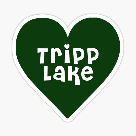 Discover Tripp Lake heart (green)