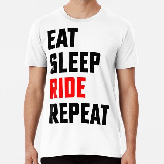 Discover Eat, Sleep, Ride, Repeat - Eat Sleep Repeat - Biker