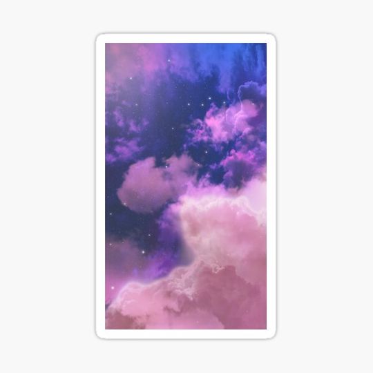 Discover purple sky with stars