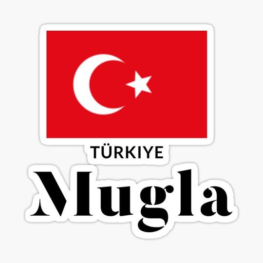 Discover Mugla, Mugla Turkey Sticker, Turkey Stickers.
