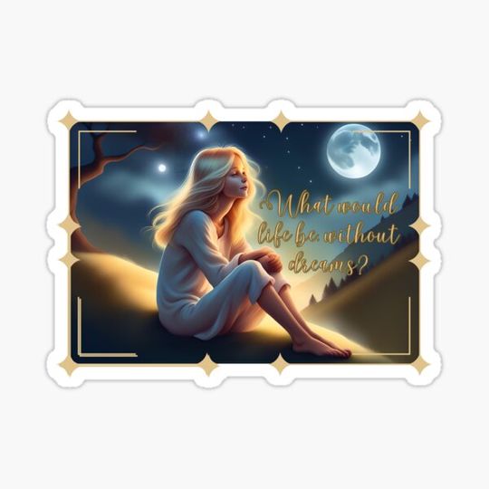 Discover Girl gazing at the sky in the moonlight