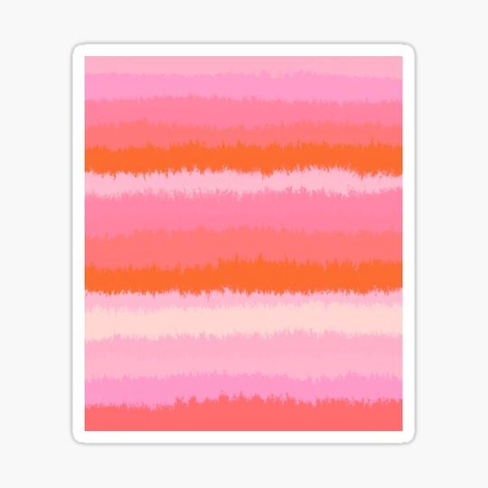 Discover Pink and Orange, Fuzzy Stripes