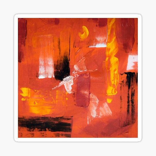 Discover Yellow Black Orange Abstract