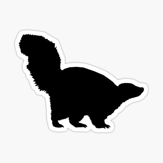 Discover Skunk silhouette predator