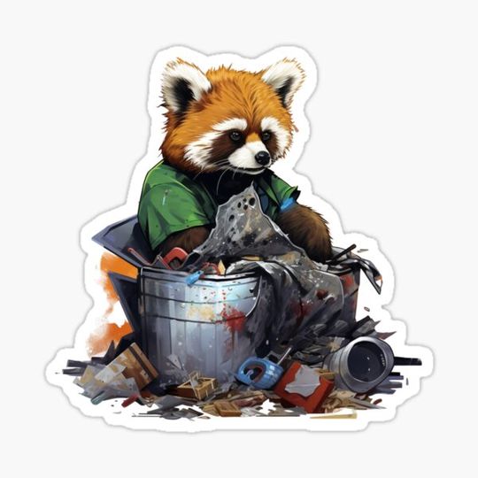 Discover Red Panda In Trash Cute Red Panda