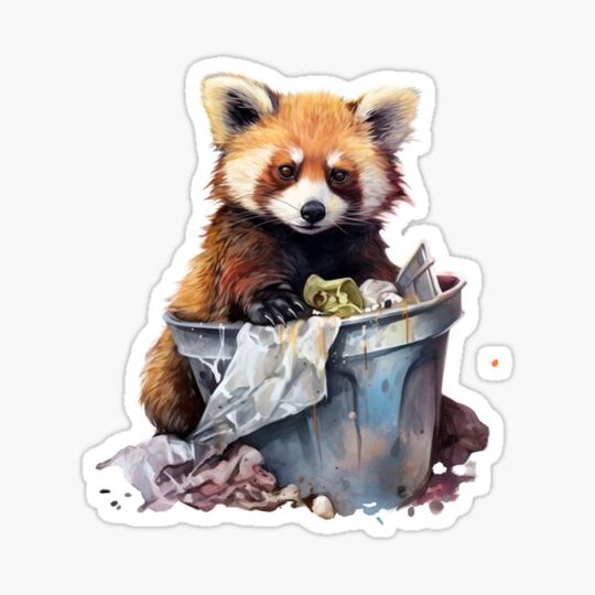 Discover Red Panda In Trash Cute Red Panda