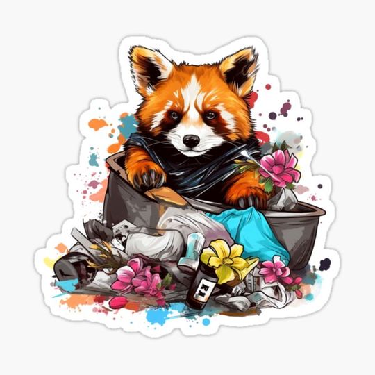 Discover Red Panda In Trash Cute Red Panda