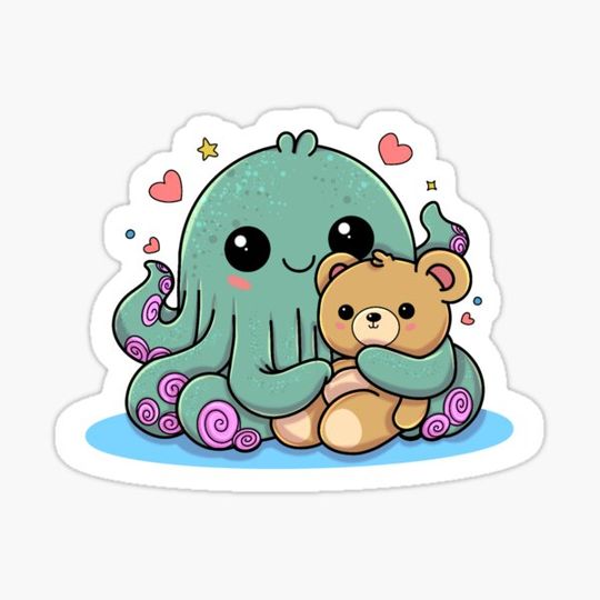 Discover #1 Cuddle Monster holding a teddy bear