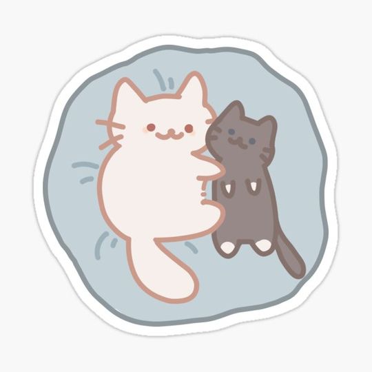 Discover Cat cuddling cat plushie