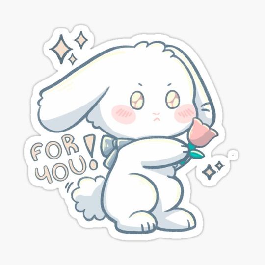 Discover Matching Kawaii White Rabbit Gifting Flower