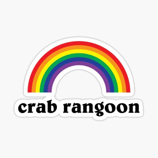 Discover Crab Rangoon Shirt with Rainbow Awesome