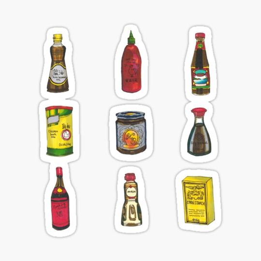 Discover Tiny Asian Sauce Condiments Soy Sauce Sriracha Chinese Food